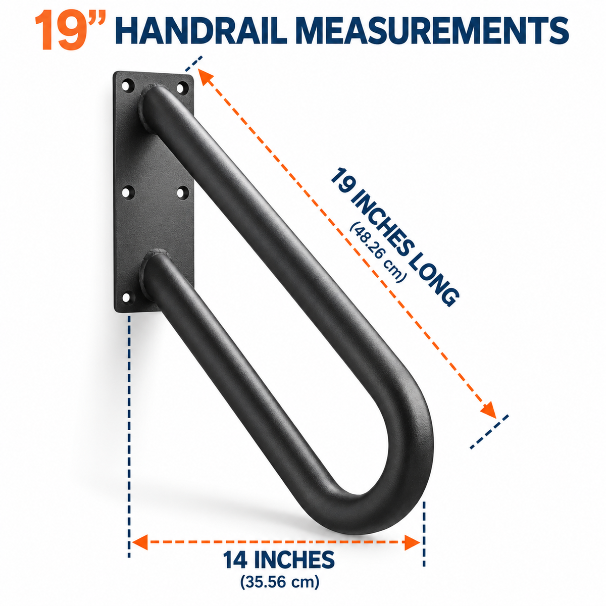 StepGuard Handrail — 19" Long