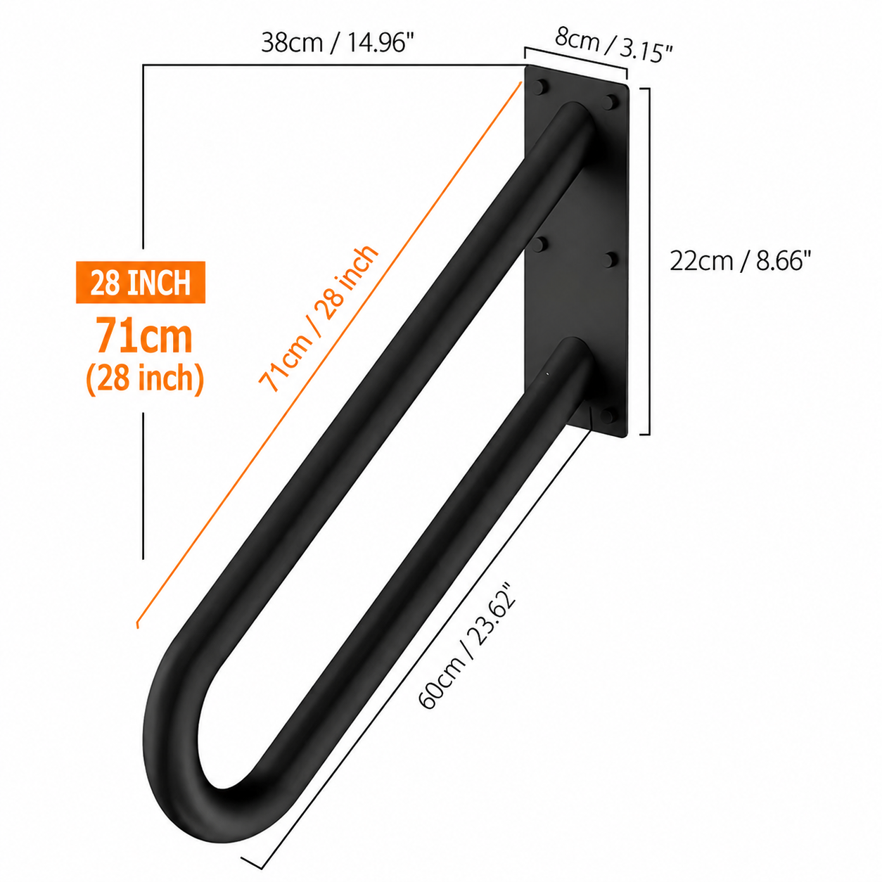 StepGuard Handrail ( 28 inch )