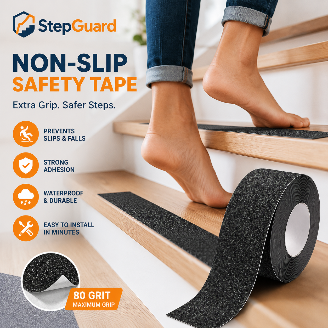 StepGuard Anti-Slip Safety Tape